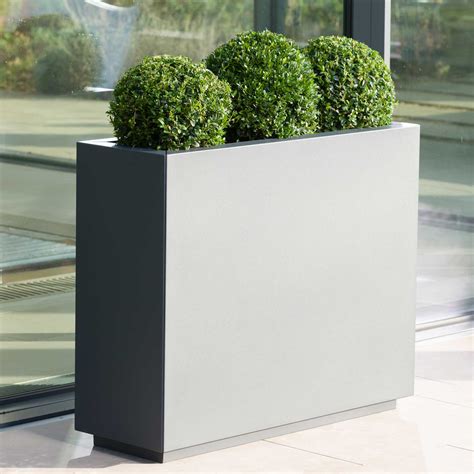 metal wall planter box|rectangular metal planter box.